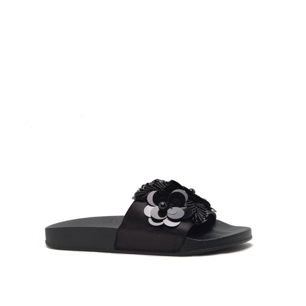 NEW! QUPID embellished one band slide sandals​